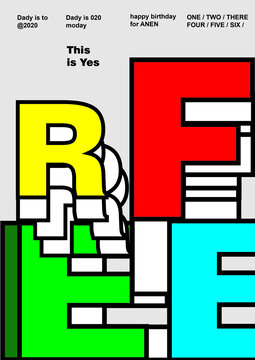 英文海報(bào)free字體海報(bào)設(shè)計(jì)