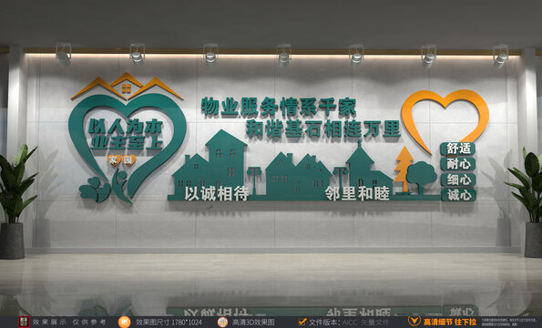 物業(yè)文化墻物業(yè)形象墻