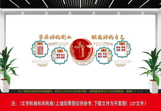 一訓(xùn)三風(fēng)文化墻
