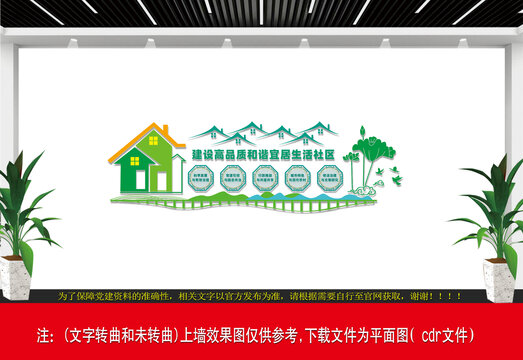 高品質(zhì)和諧宜居生活社區(qū)文化墻