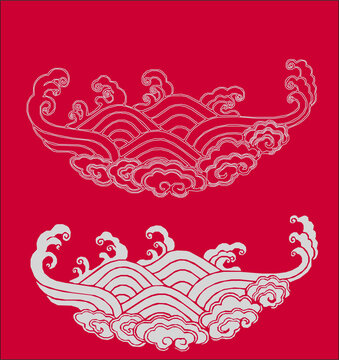 傳統(tǒng)服飾海浪紋樣