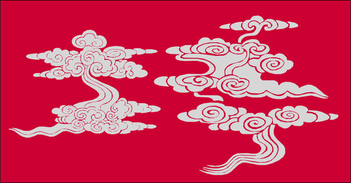 中式祥云紋樣