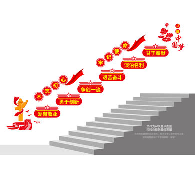 樓梯黨建文化墻