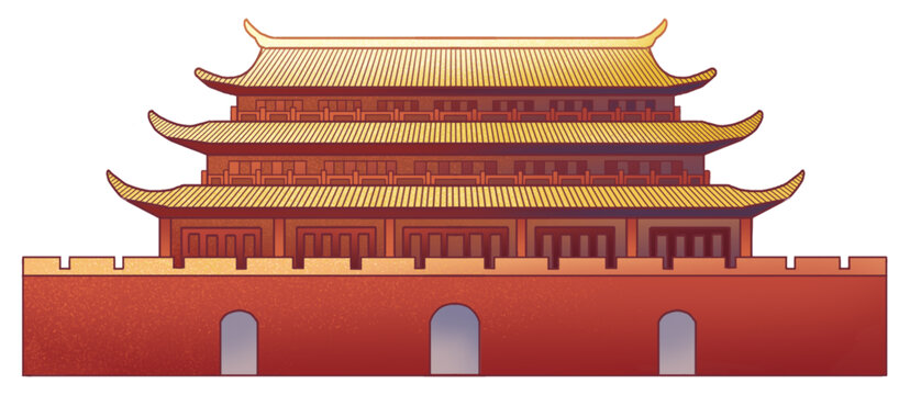 三層古建筑