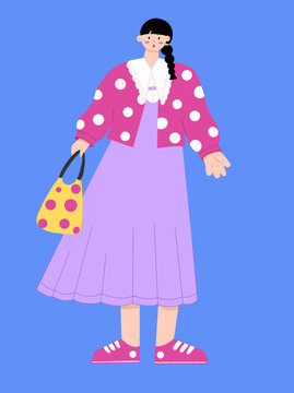 每日穿搭多巴胺穿搭女孩