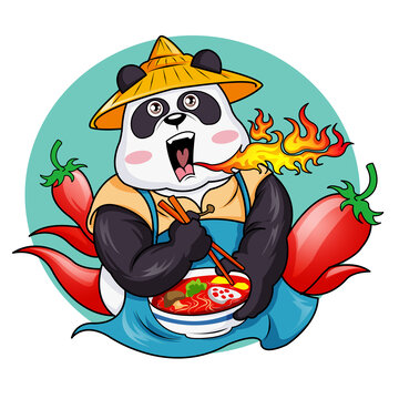 麻辣熊貓卡通