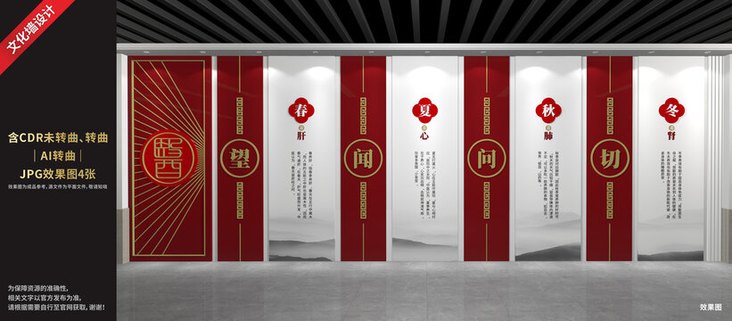 中醫(yī)文化展廳展示墻