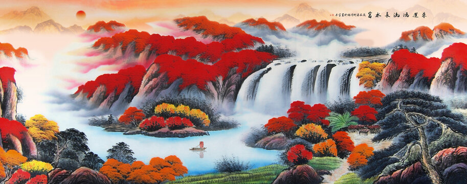 鴻運當(dāng)頭國畫