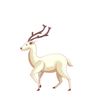 鹿國潮插畫元素