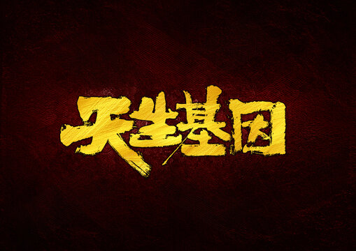天生基因字體設(shè)計(jì)