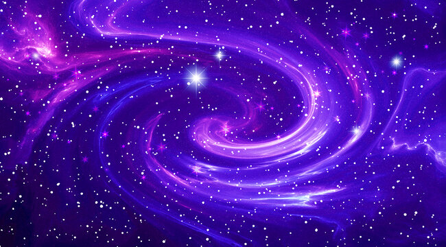紫色唯美旋渦星空軟膜