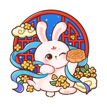 中秋玉兔