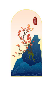 手繪梅花