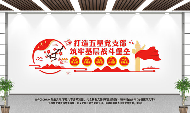 五星黨支部文化墻