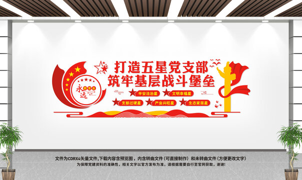 五星黨支部文化墻