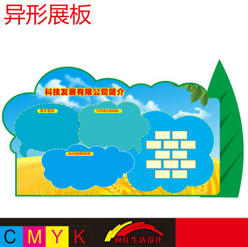 公司異形展板