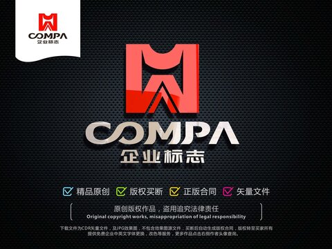 M字母LOGO