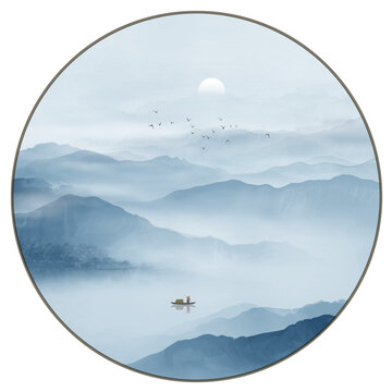 水墨山水畫