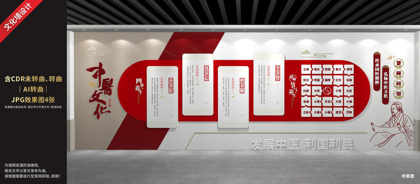 中醫(yī)文化展廳展示墻