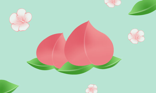 水果系列桃子