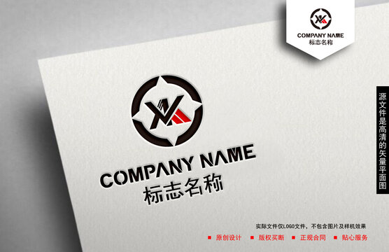 XK字母logo