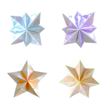 夢幻星星折紙免摳元素