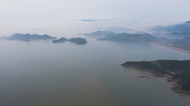 航拍寧波東海島嶼