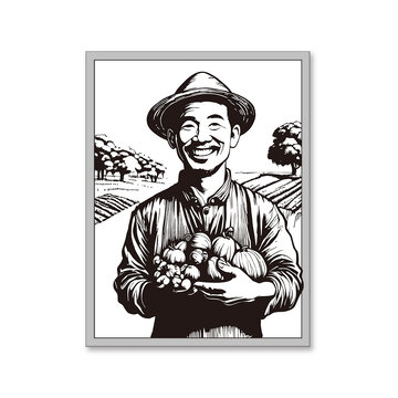 農(nóng)夫版畫