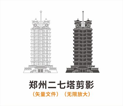鄭州二七塔剪影