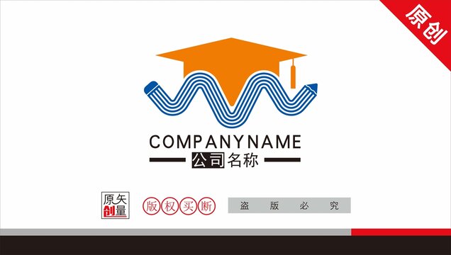 M字母教育標志