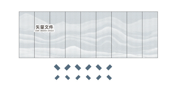 山水點(diǎn)狀圖鋁單板沖孔圖案