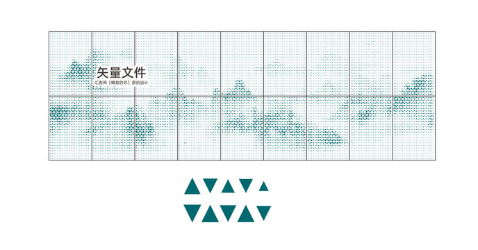 水墨山鏤空板