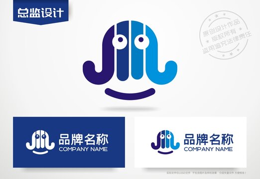 章魚logo鋼琴標(biāo)志