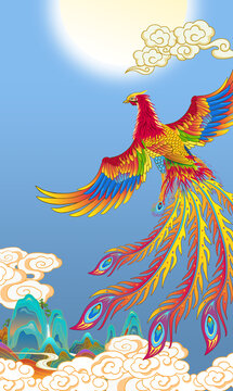 鳳凰插畫