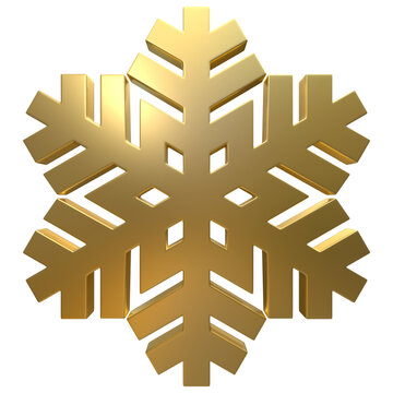 金色免扣雪花