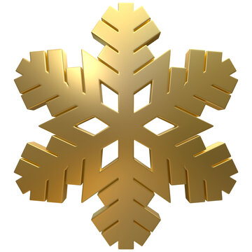 金色免扣雪花