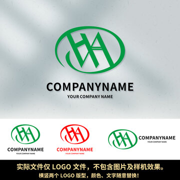 HA字母LOGO