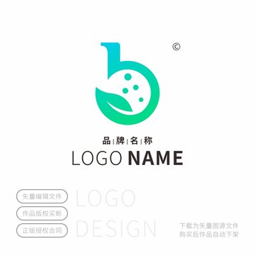 B字標志生物科技LOGO