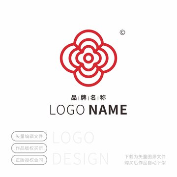 呈字標(biāo)志花LOGO