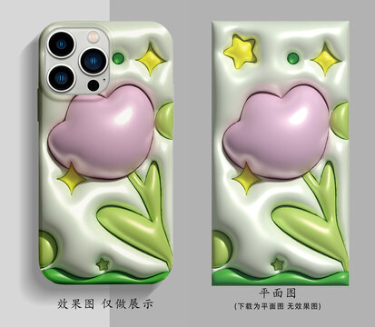 小花膨脹效果