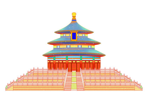 中國(guó)北京傳統(tǒng)文化古建筑天壇
