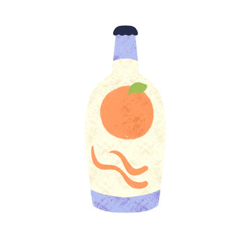 一瓶橘子汁飲料