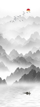 新中式意境山水畫(huà)
