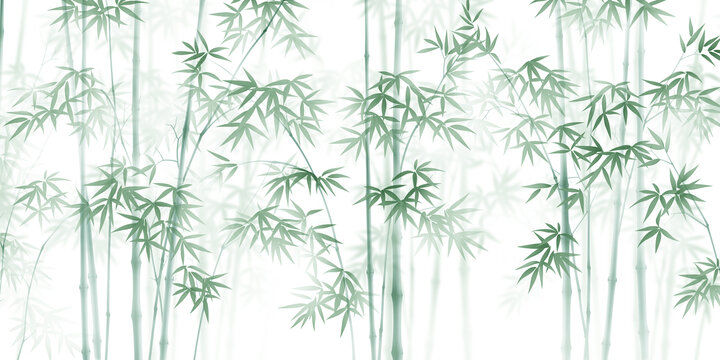 新中式竹子畫