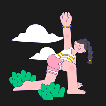 瑜伽女孩