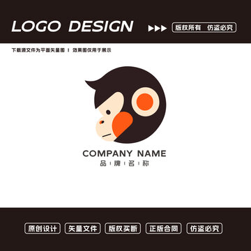 猴子logo標志