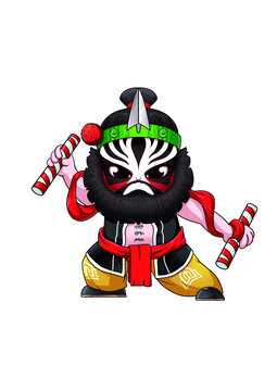 國潮風京劇人物