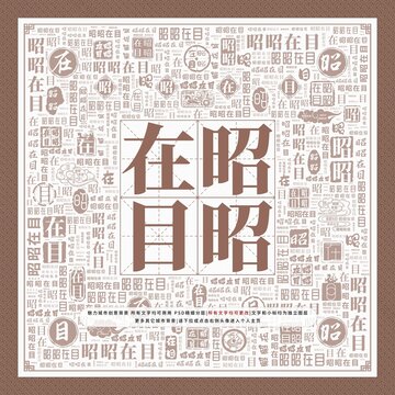 昭昭在目