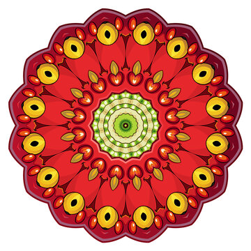 紅色數(shù)碼印花圖案