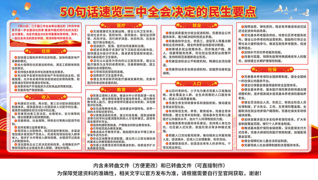 速覽三中全會決定的民生要點